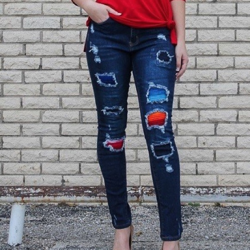 L&B Serape Skinny Jeans